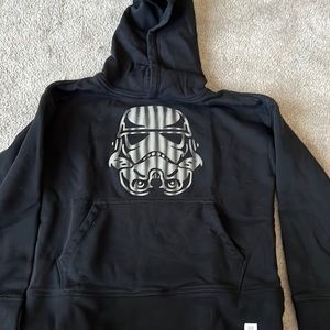 Gap Star Wars black stormtrooper hoodie. M(8)